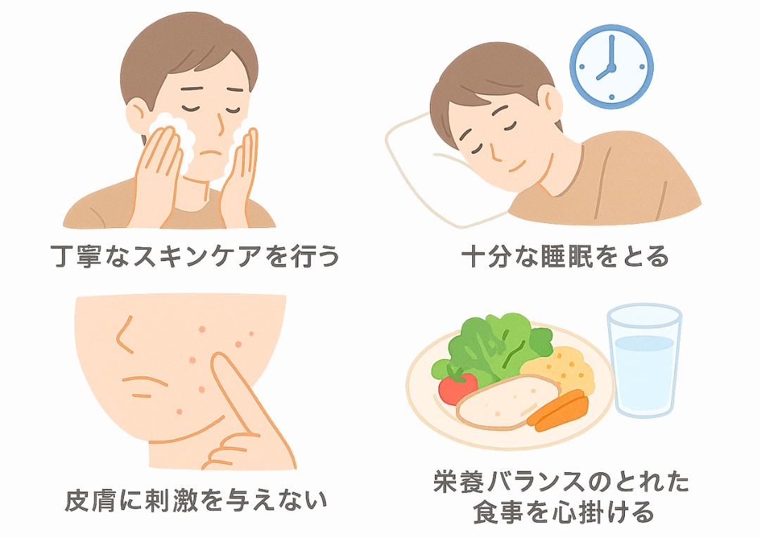 ニキビ予防のために自分でできること