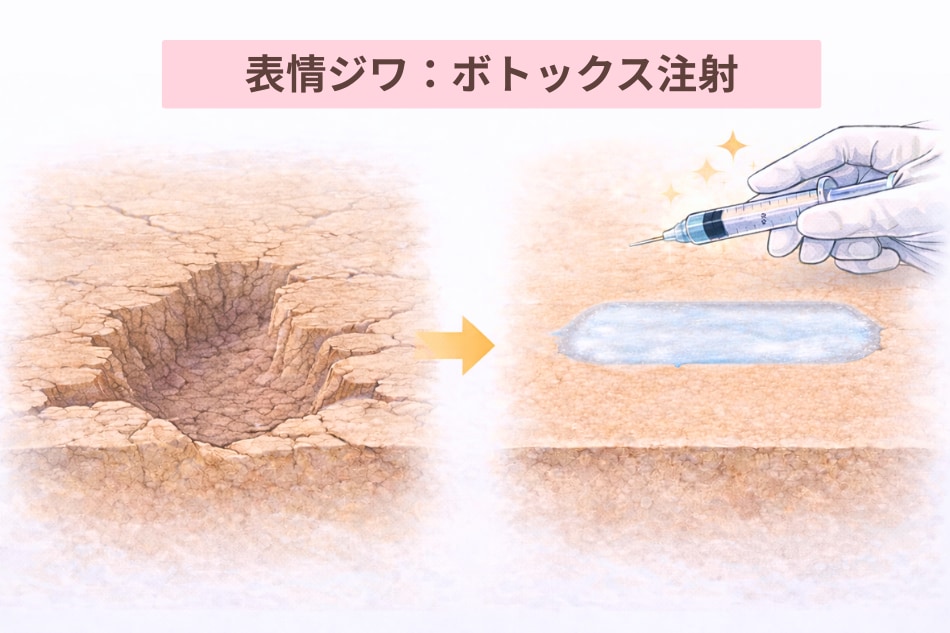 ヒアルロン酸で「加齢ジワ」を埋める
