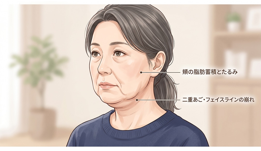 ③ 筋肉の衰え・バランス崩れによるたるみと対応治療