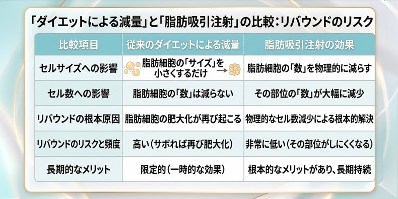 ② リバウンドのリスクを抑える