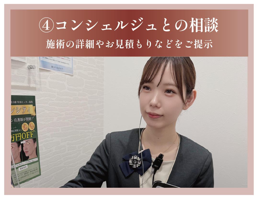 ④コンシェルジュとの相談