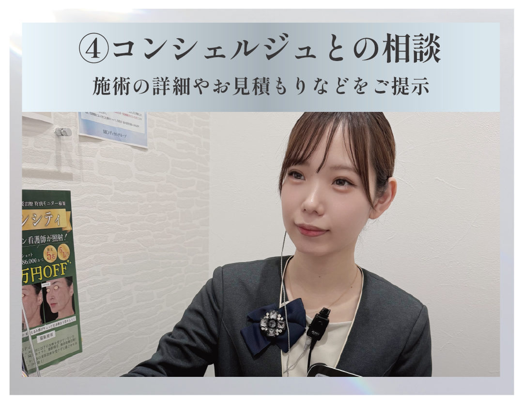 ④コンシェルジュとの相談