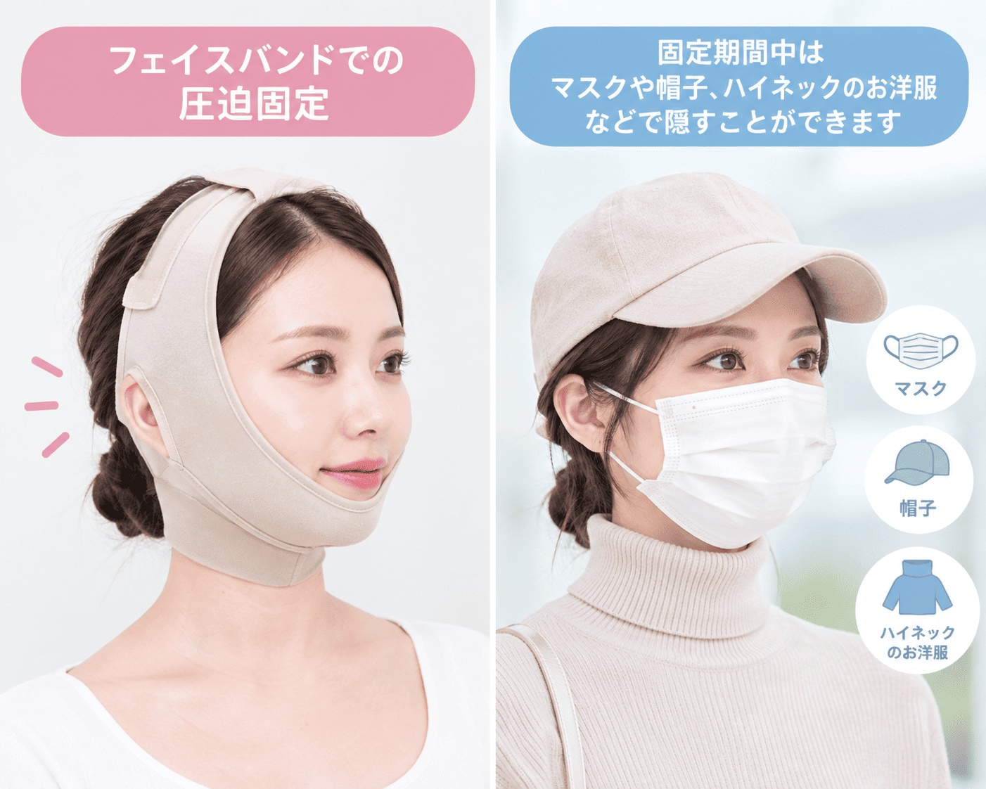 術後の過ごし方・フェイスバンドについて