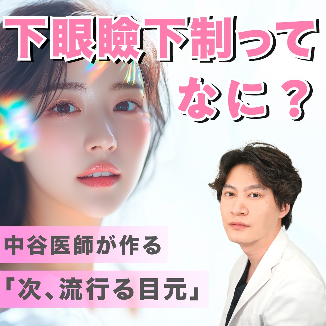 下眼瞼下制ってなに？中谷医師がつくる【次流行る目元】とは