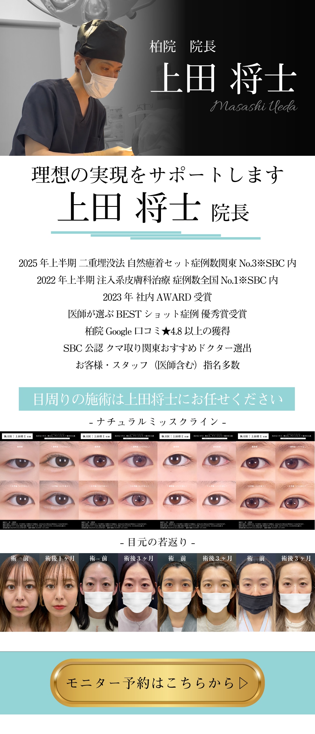 上田医師にご相談下さい！