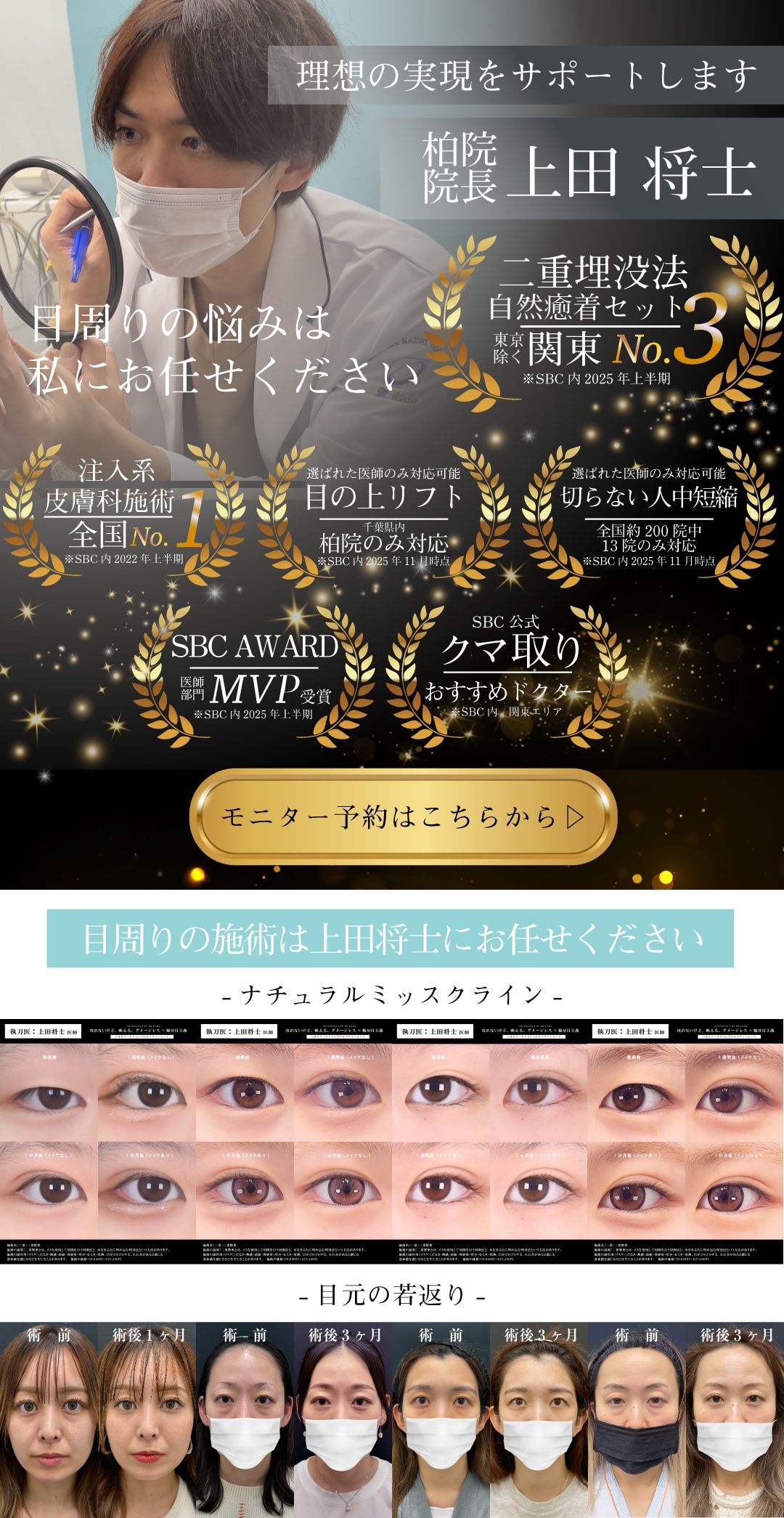 上田医師にご相談下さい！