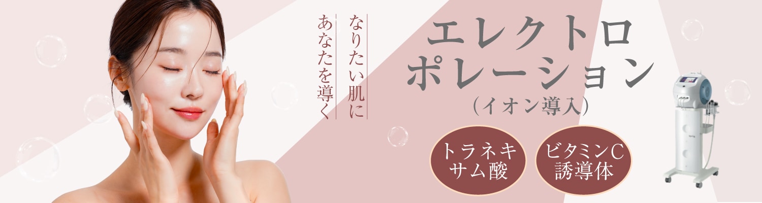 エレクトロポレーション（ビタミンC誘導体・トラネキサム酸）