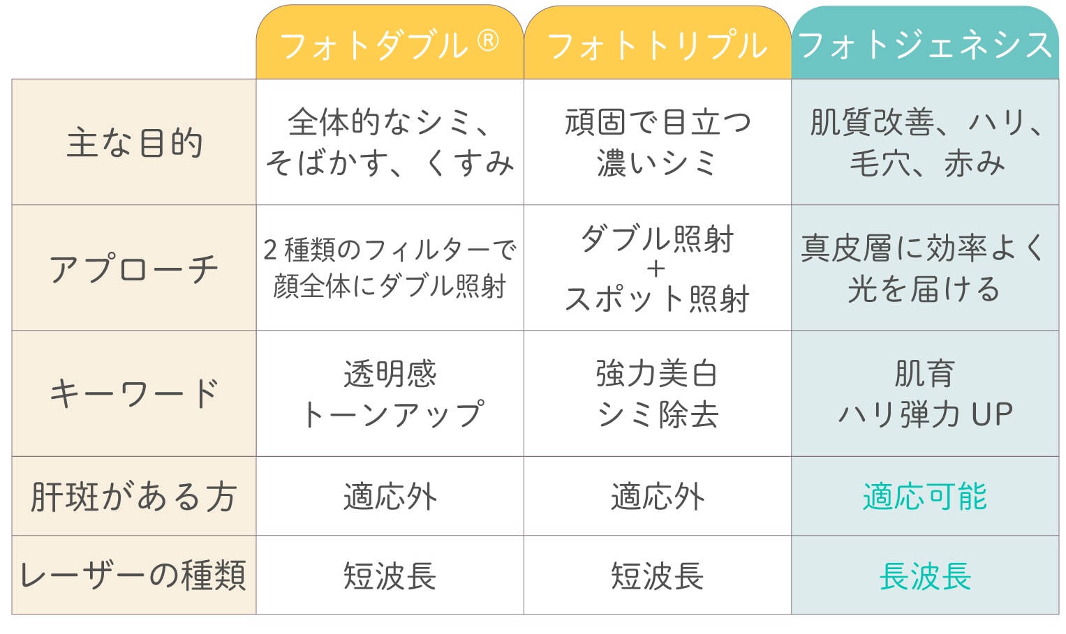 ひと目でわかる！ステラM22メニュー比較表