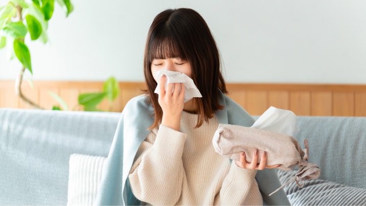 ティッシュによる「鼻周りのこすれ」