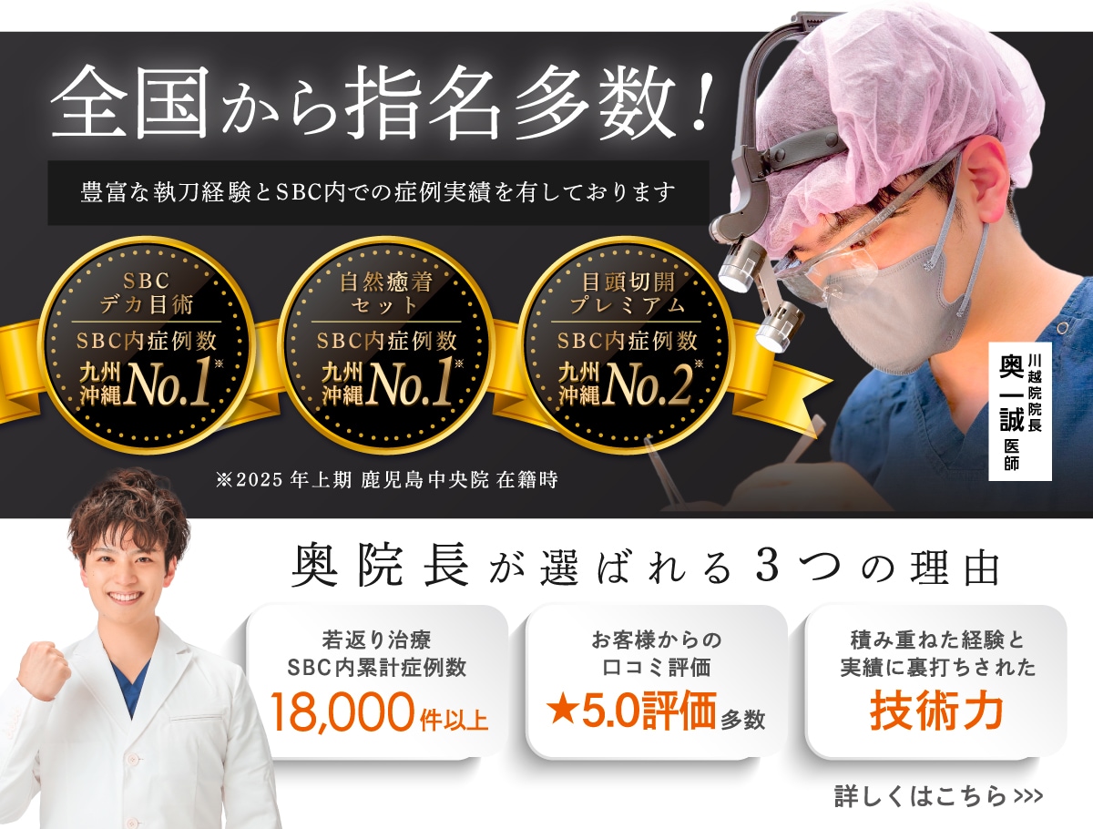 奥院長についてはこちら