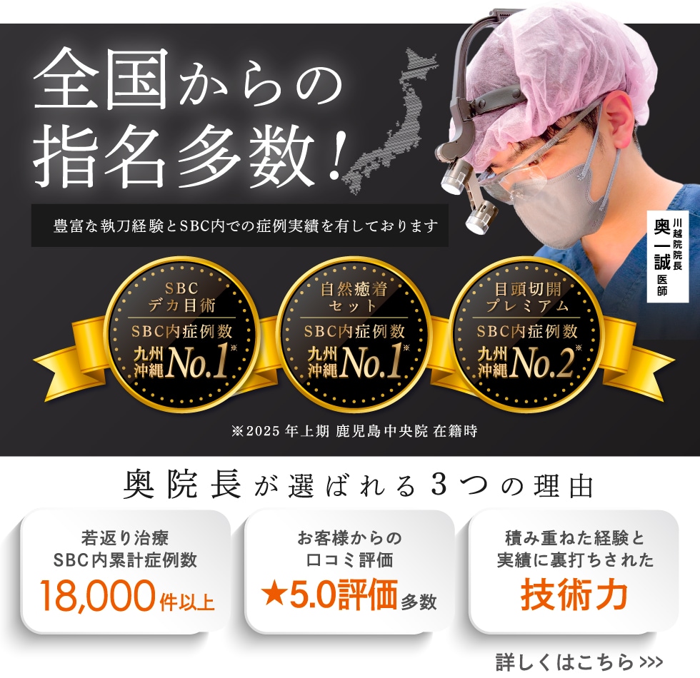 奥院長についてはこちら