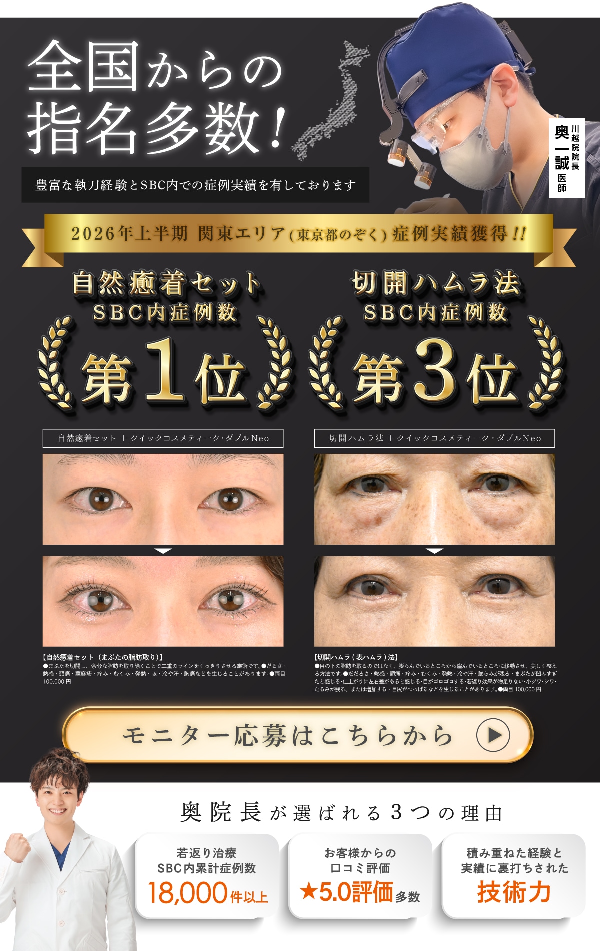 奥院長についてはこちら