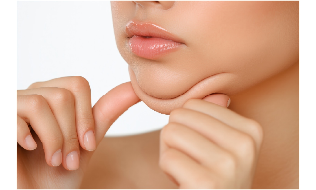 顎下のたるみ・二重顎に悩む方が増えています…