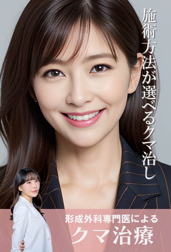 【選べる施術】形成外科専門医によるクマ治療【クマ取り】【脂肪注入】【裏ハムラ】