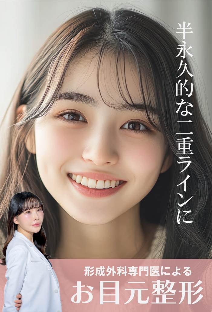 【形成外科出身美容外科医／女医ならではの繊細なデザイン！】お目元整形