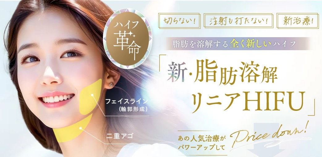 抜群の引き締め力｜新・脂肪溶解リニアハイフ