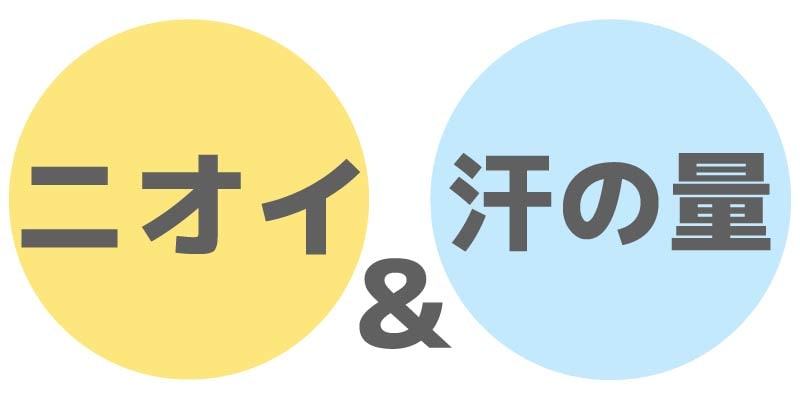 「ニオイ」と「汗の量」の両方を解決