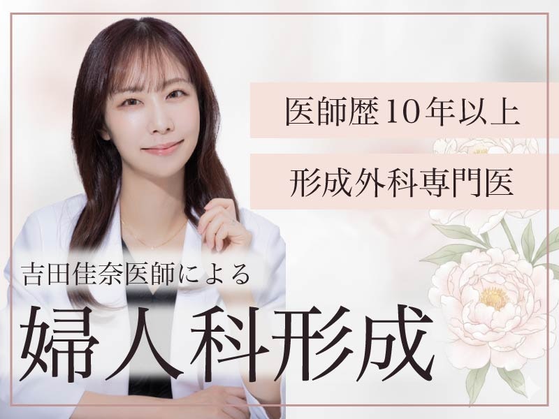 婦人科形成は川崎の形成外科専門医・吉田佳奈|女医が教えるダウンタイム・費用・デザイン【症例は診察室で公開】