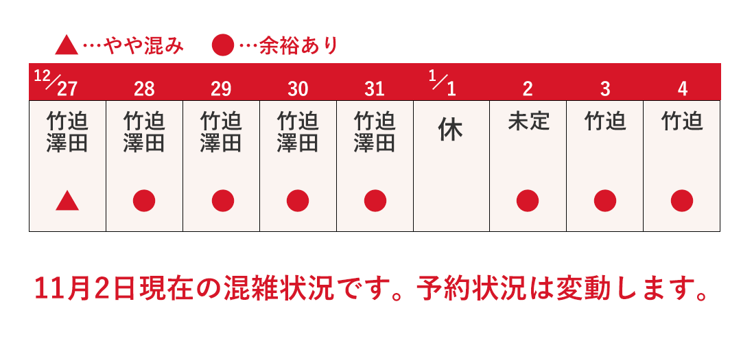 🚨【重要】現在のご予約混雑状況について