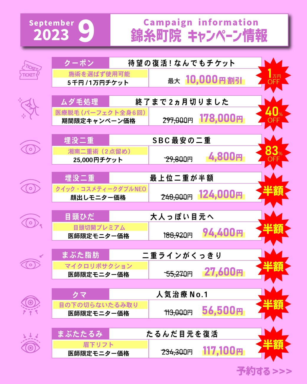開院キャンペーン