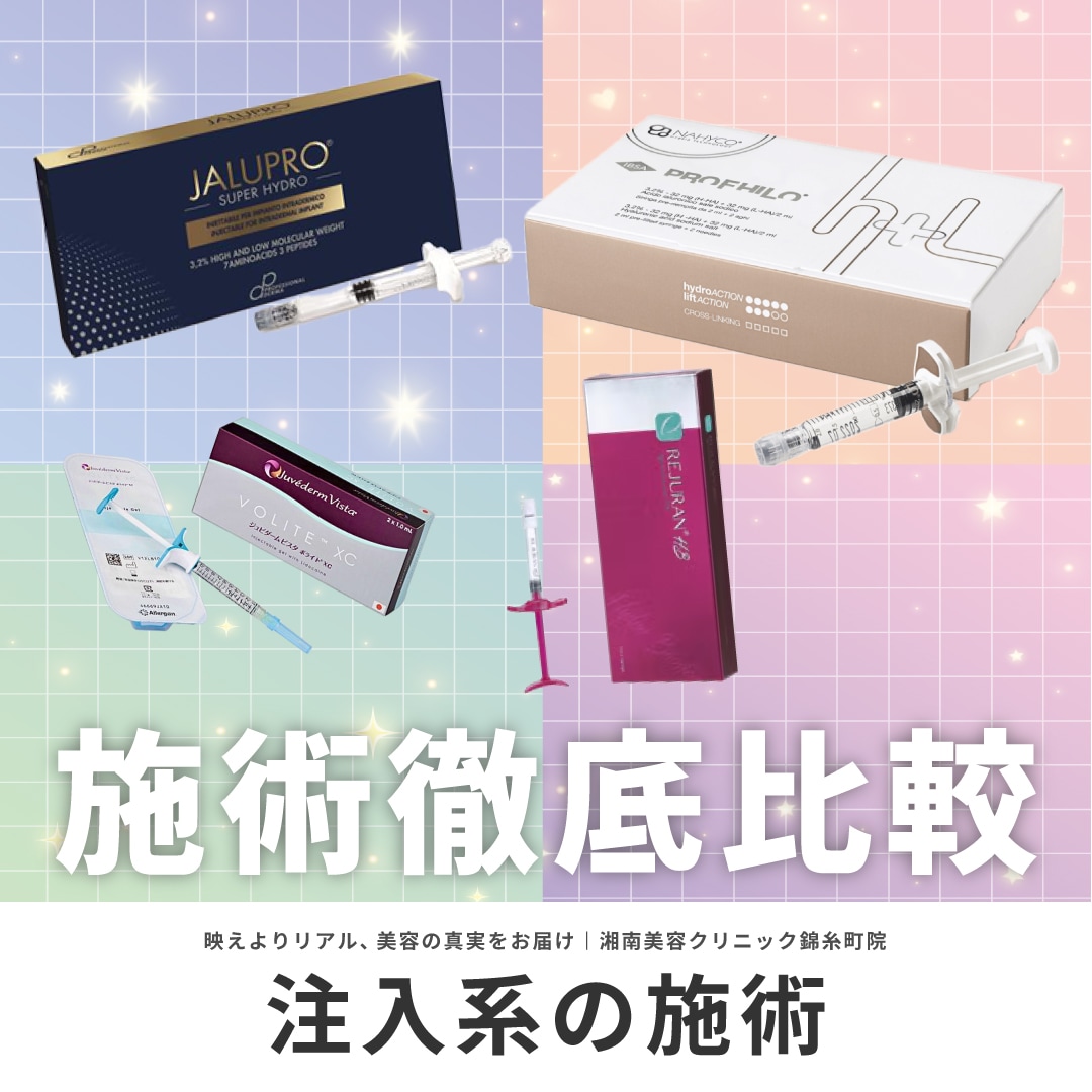 ジャルプロ＆プロファイロ＆女優注射＆ヒアルロン酸ボライト【注入4施術解説】｜湘南美容クリニック錦糸町院