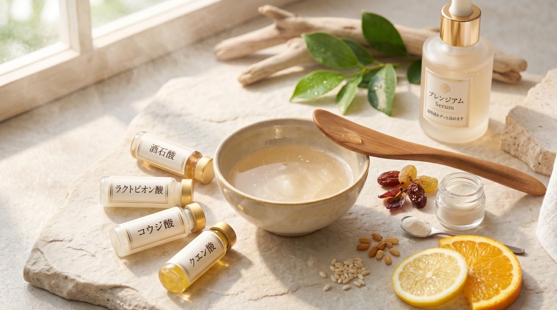 【整肌】4種の酸で角質・くすみケア