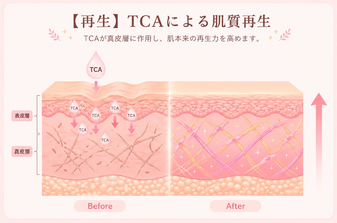 【再生】TCAによる肌質改善