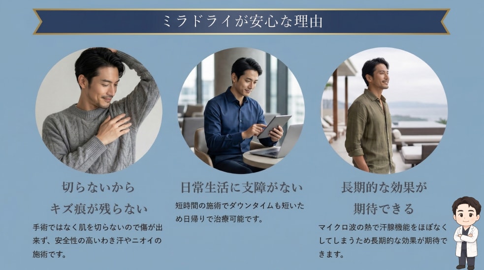 切らないから「傷跡ゼロ」