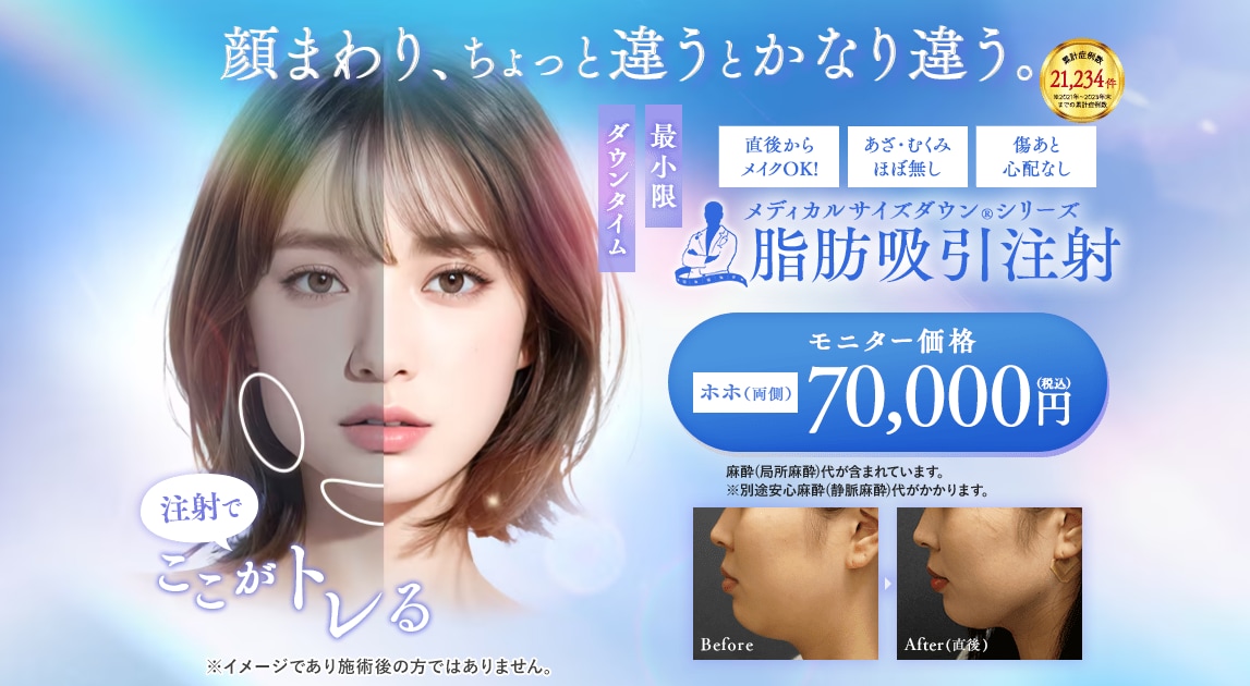 脂肪吸引注射 モニター