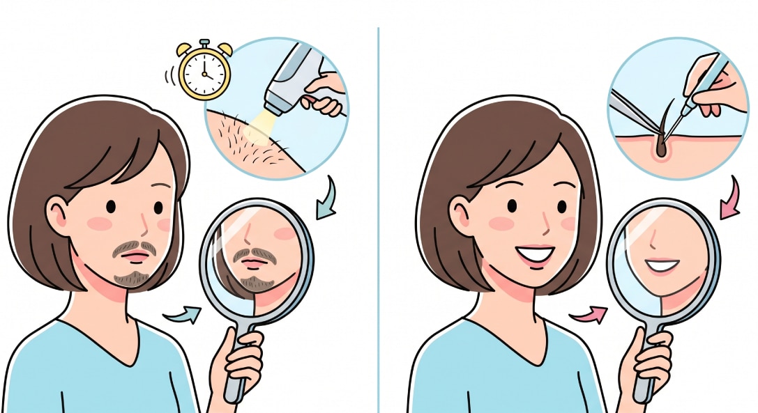 その場で毛がなくなる確かな実感