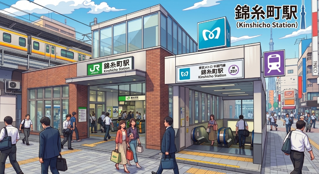 東京メトロ半蔵門線直結・JR総武線南口から徒歩1分