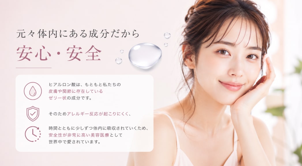 元々体内にある成分だから安心・安全