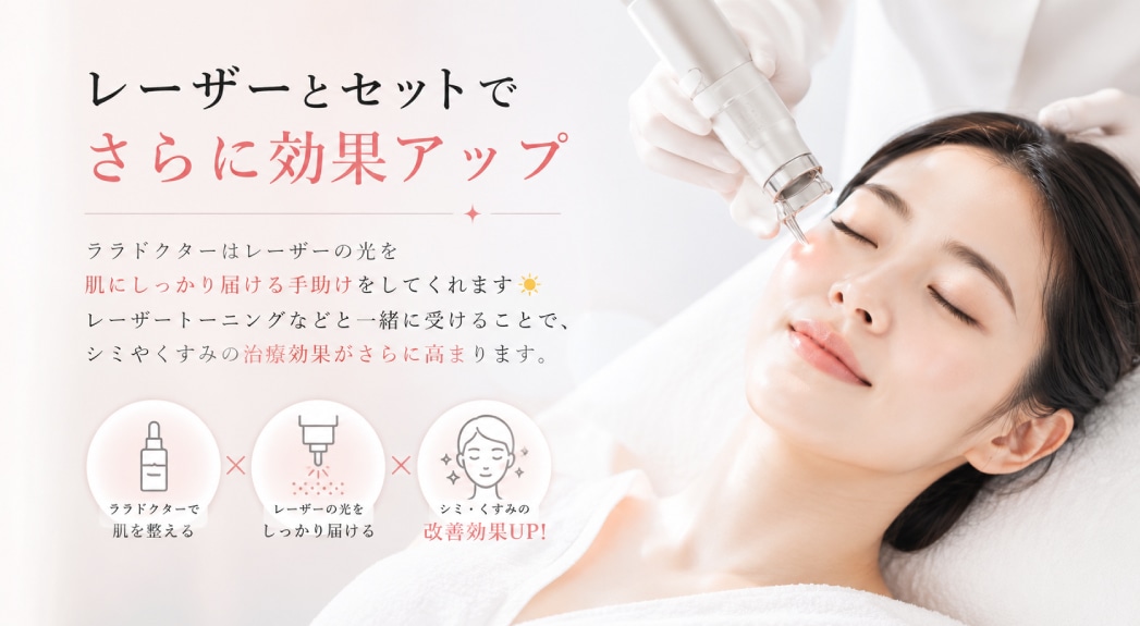 レーザーの光を奥まで届ける特別なパワー