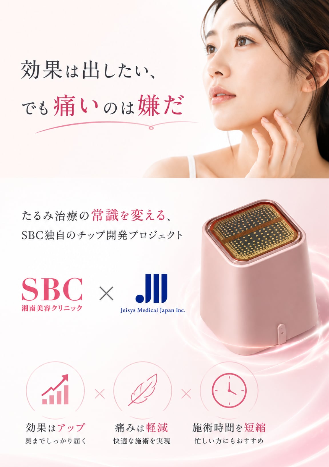 「効果は出したい、でも痛いのは嫌だ」という本音からスタート