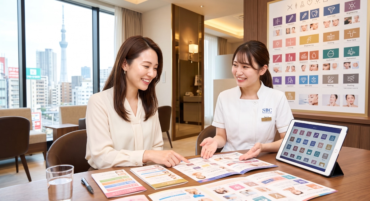 メニューの多さが理想のお肌への近道！