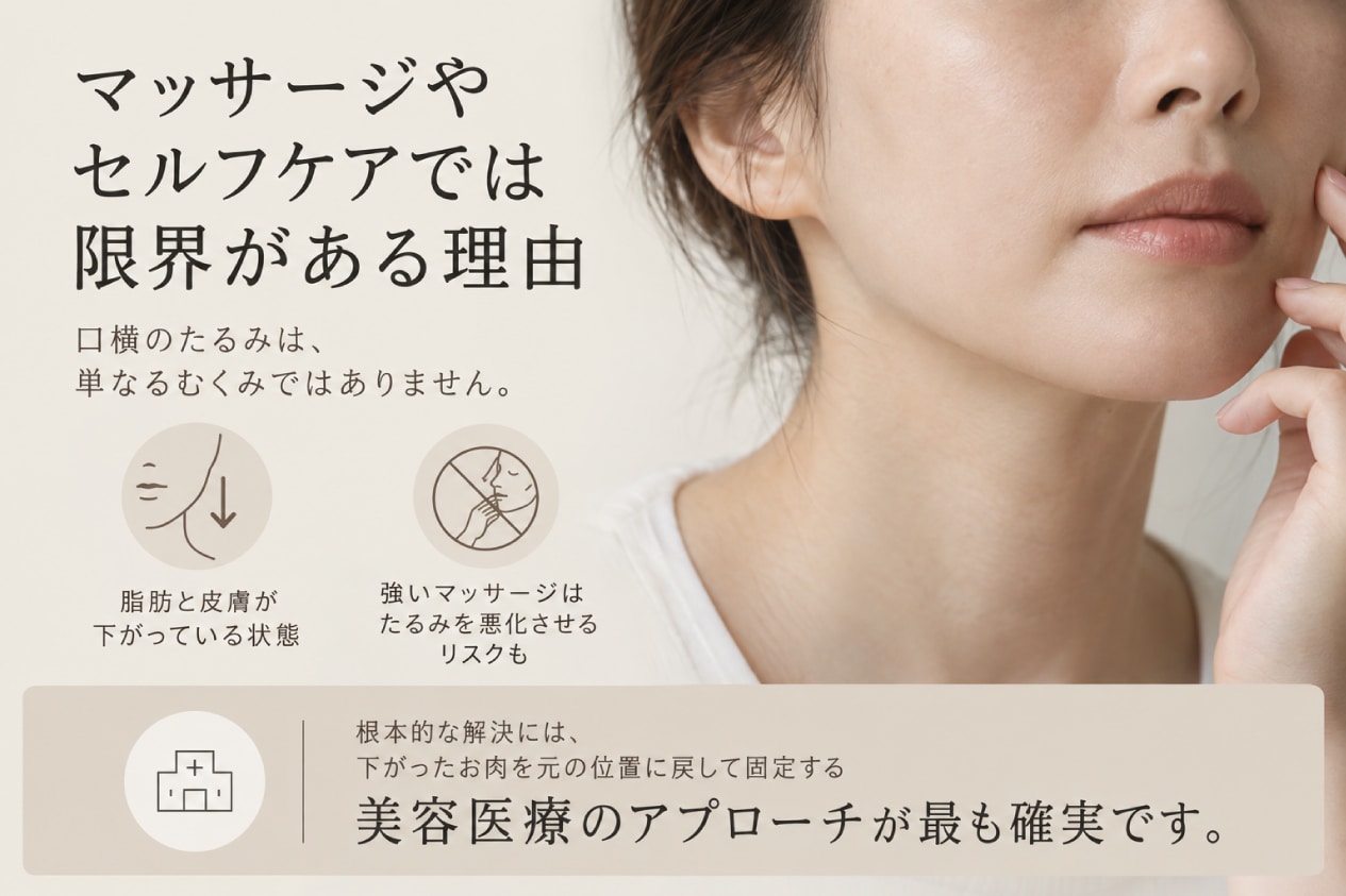 マッサージやセルフケアでは限界がある理由