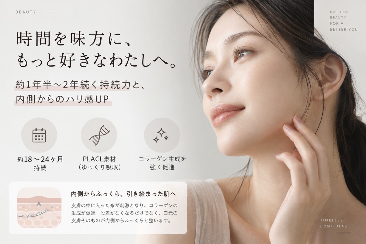 約1年半〜2年続く持続力と、内側からのハリ感UP💖