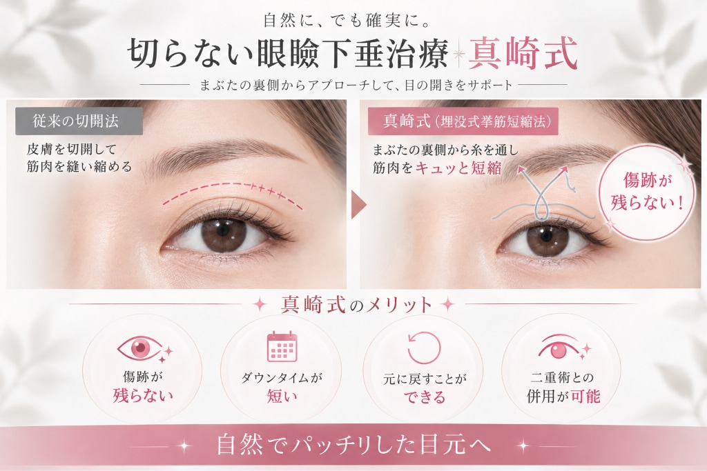 切らない眼瞼下垂 真崎式