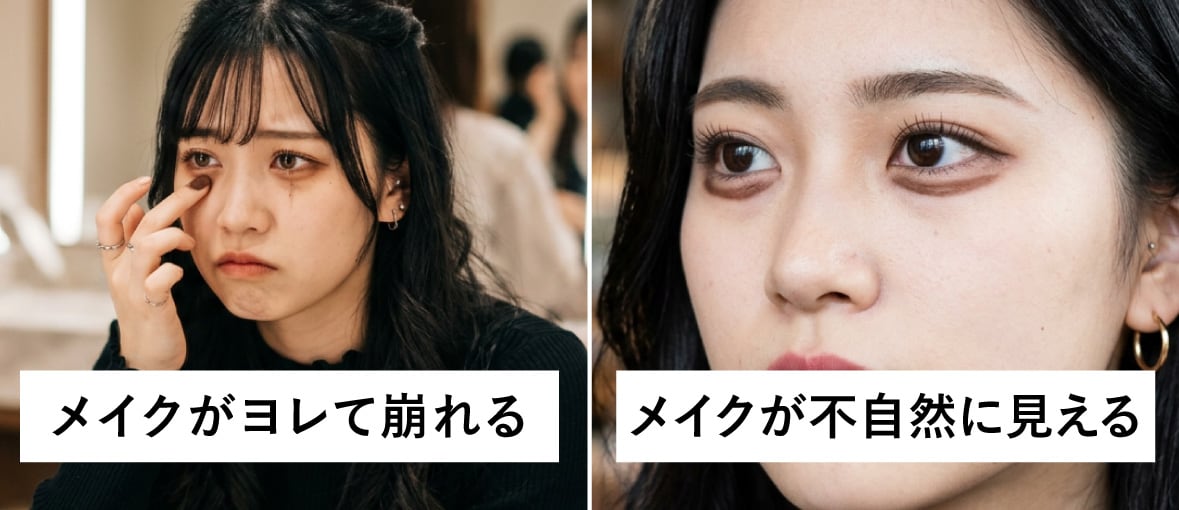 涙袋メイクの弊害