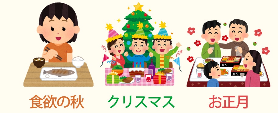 今からダイエットの大敵の季節💦
