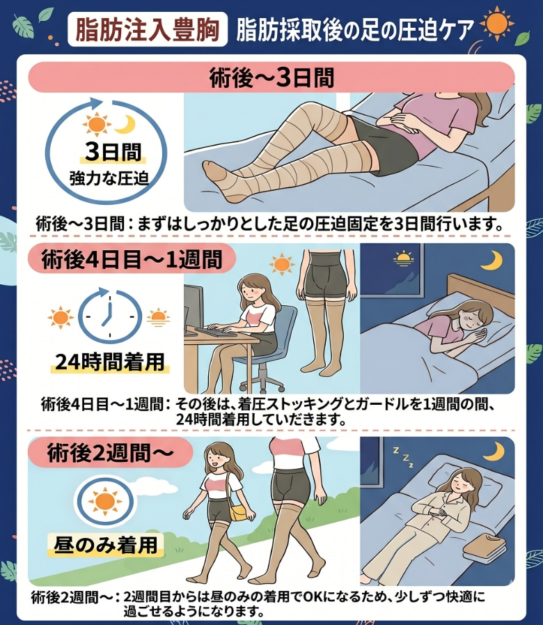 足の圧迫はどのくらい必要？