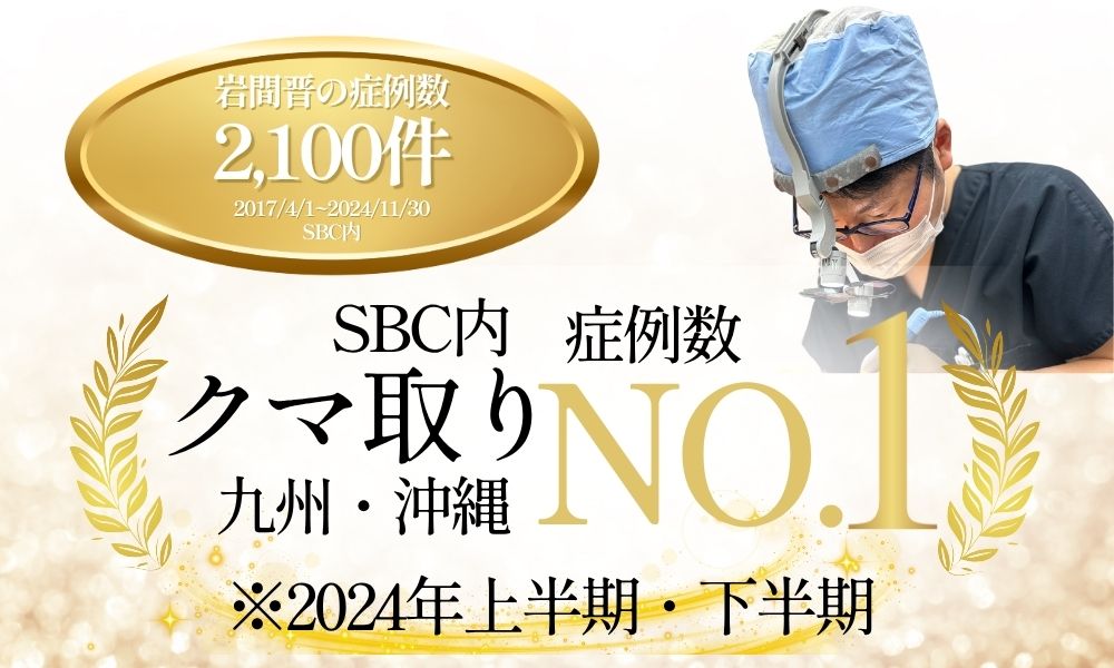 クマ取り症例数九州・沖縄NO.1