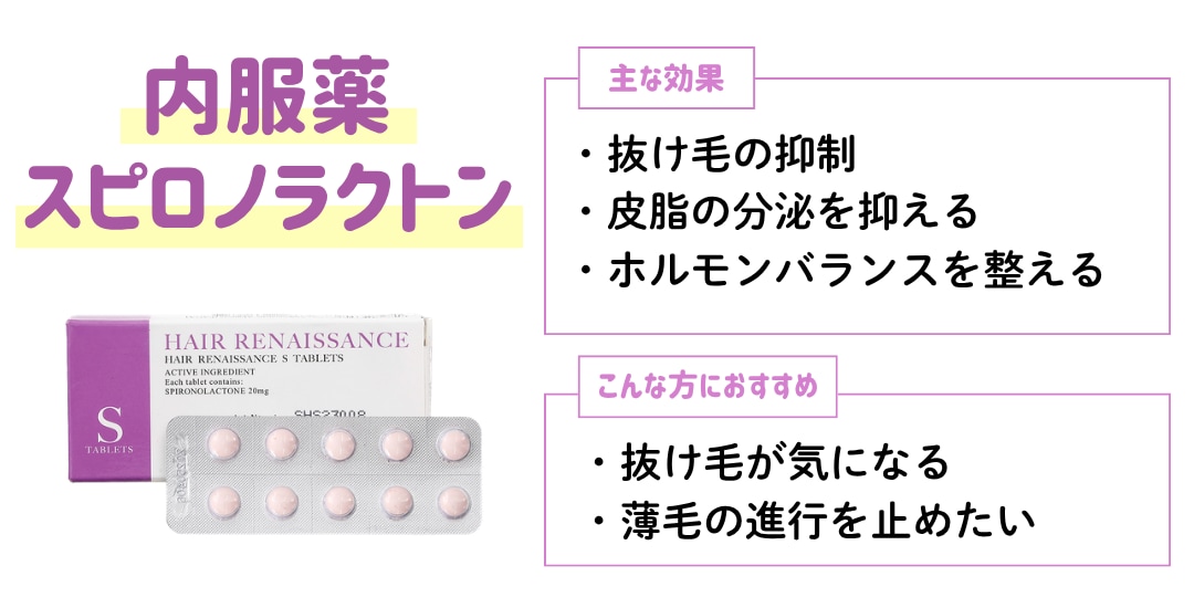 抜け毛、薄毛を防ぐ！