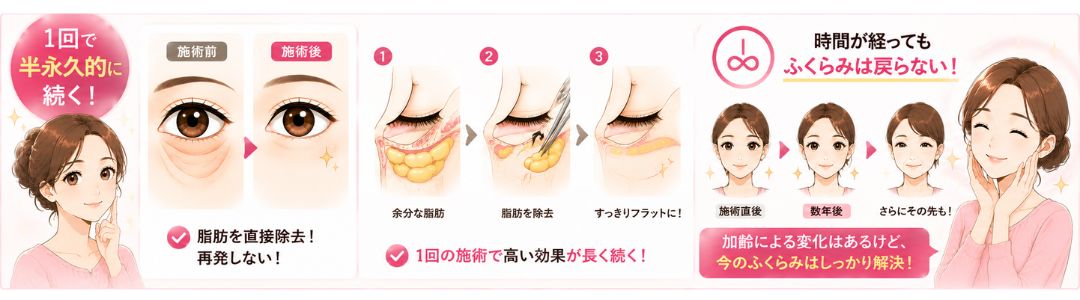 Q. 1回で、どれくらい効果が持ちますか？何年かしたらまた元に戻ってしまいますか？