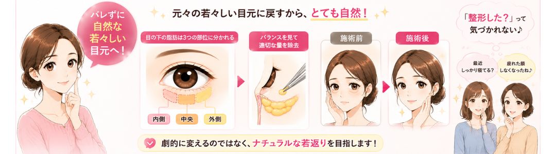 Q. 周囲や家族に「整形した？」とバレたくありません。不自然な目元になりませんか？