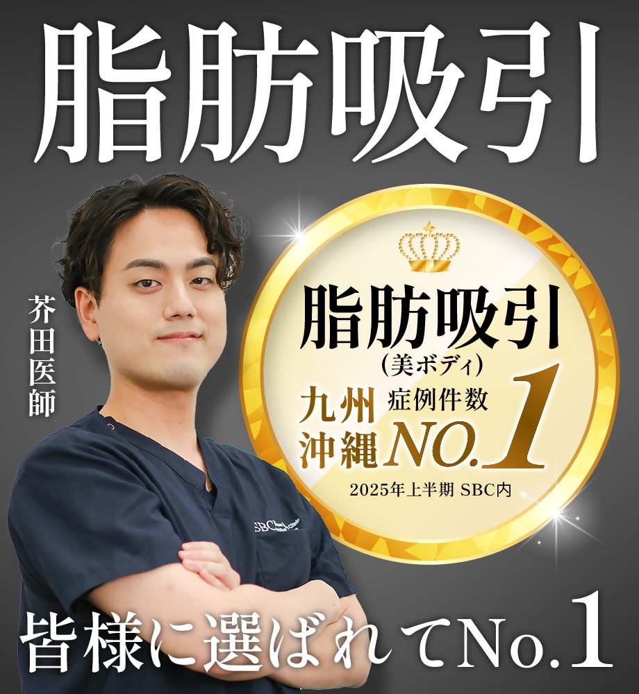 👑美ボディ脂肪吸引 症例数 第1位の実績👑