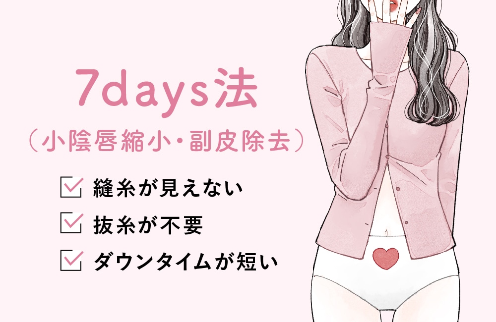7days法(小陰唇縮小・副皮除去)