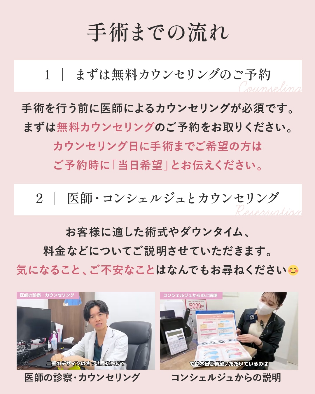 まずはカウンセリング🪞