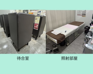 男性も通いやすい半個室