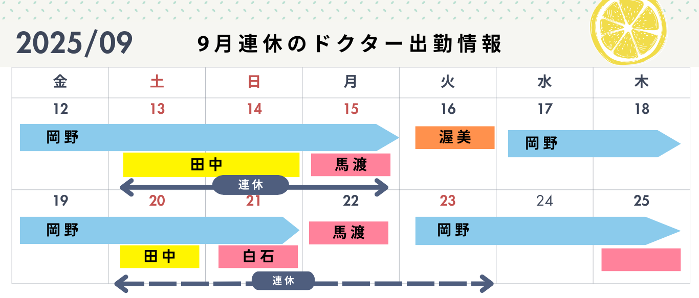 9月連休集客
